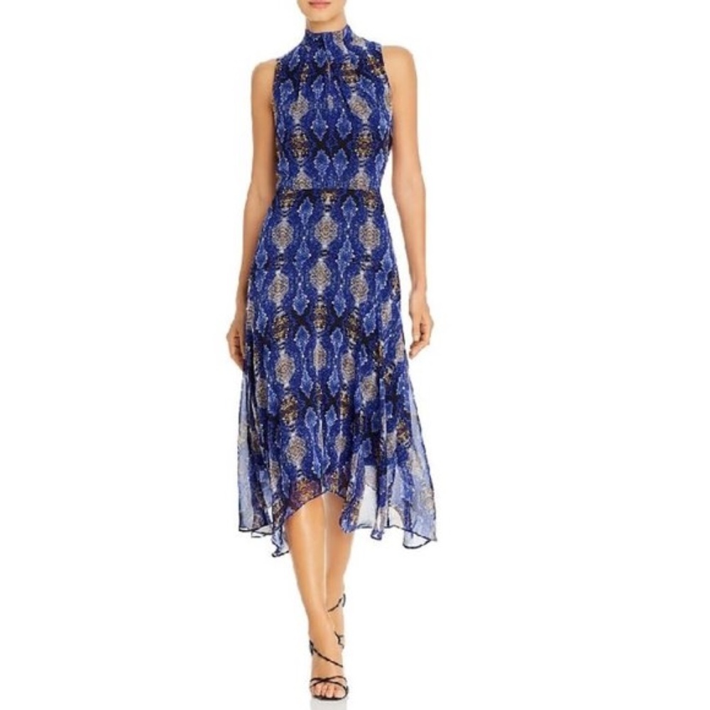 Calvin Klein Sleeveless Snakeskin Print Dress